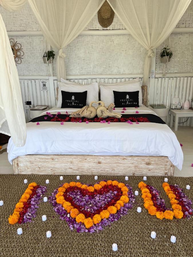 Tropical Glamping Nusa Penida - Private Romantic Seaside Bungalow Diamond Beach Polilit Kültér fotó